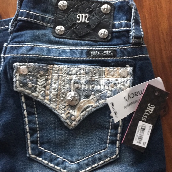 Miss Me Denim - SOLD Miss Me Signature Boot Jeweled Pockets Jeans